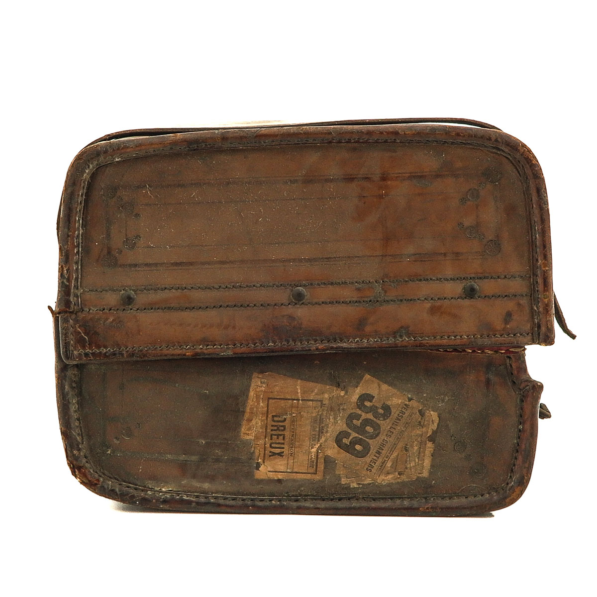 A Leather and Silk Suitcase - Image 5 of 10