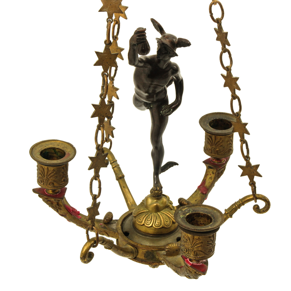 A 19th Century Bronze Chandelier - Image 5 of 6