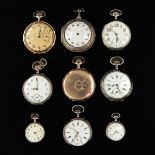 A Collection of 9 Pocket Watches