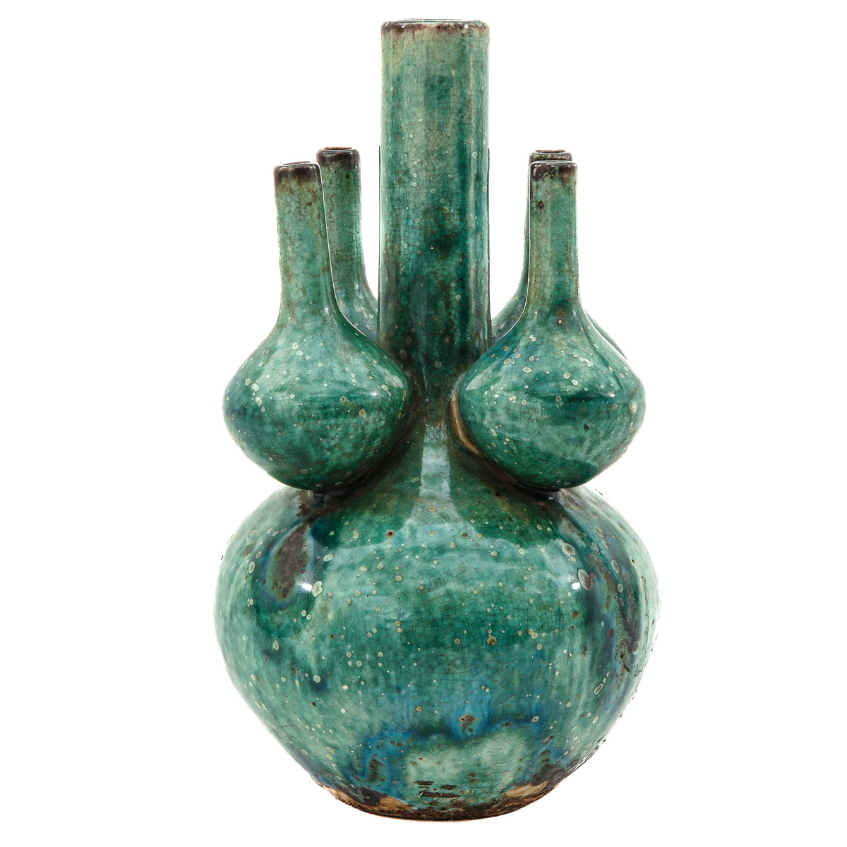 A Green Glaze Tulip Vase - Image 3 of 9