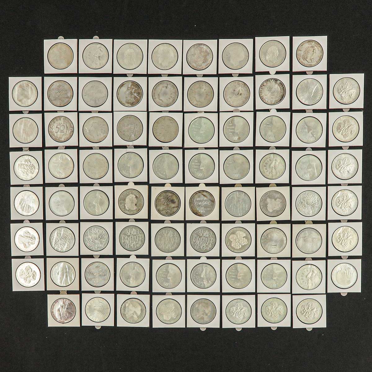 A Collection of 76 Coins
