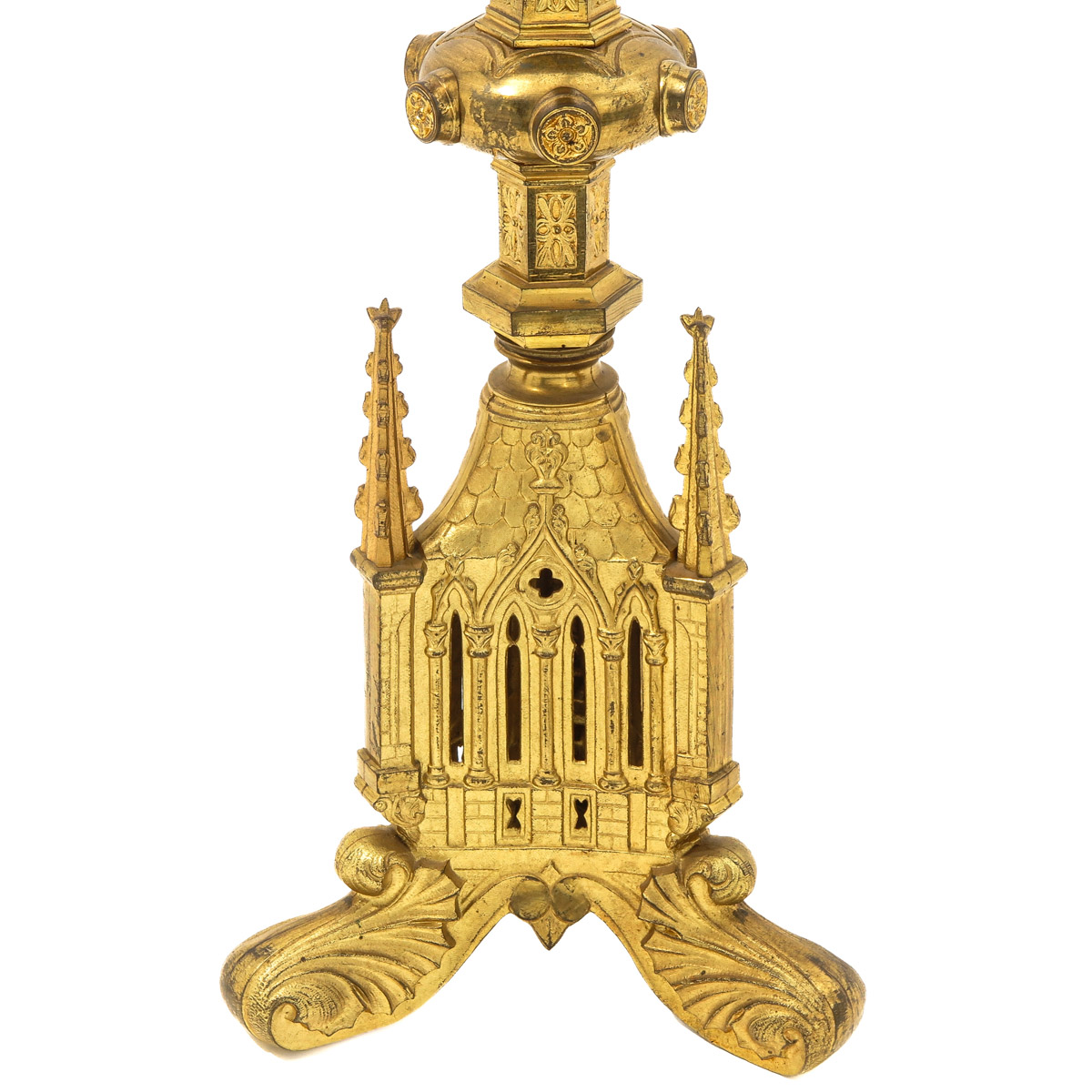 A Pair of Neo Gothic Gilded Reliquaries - Image 10 of 10