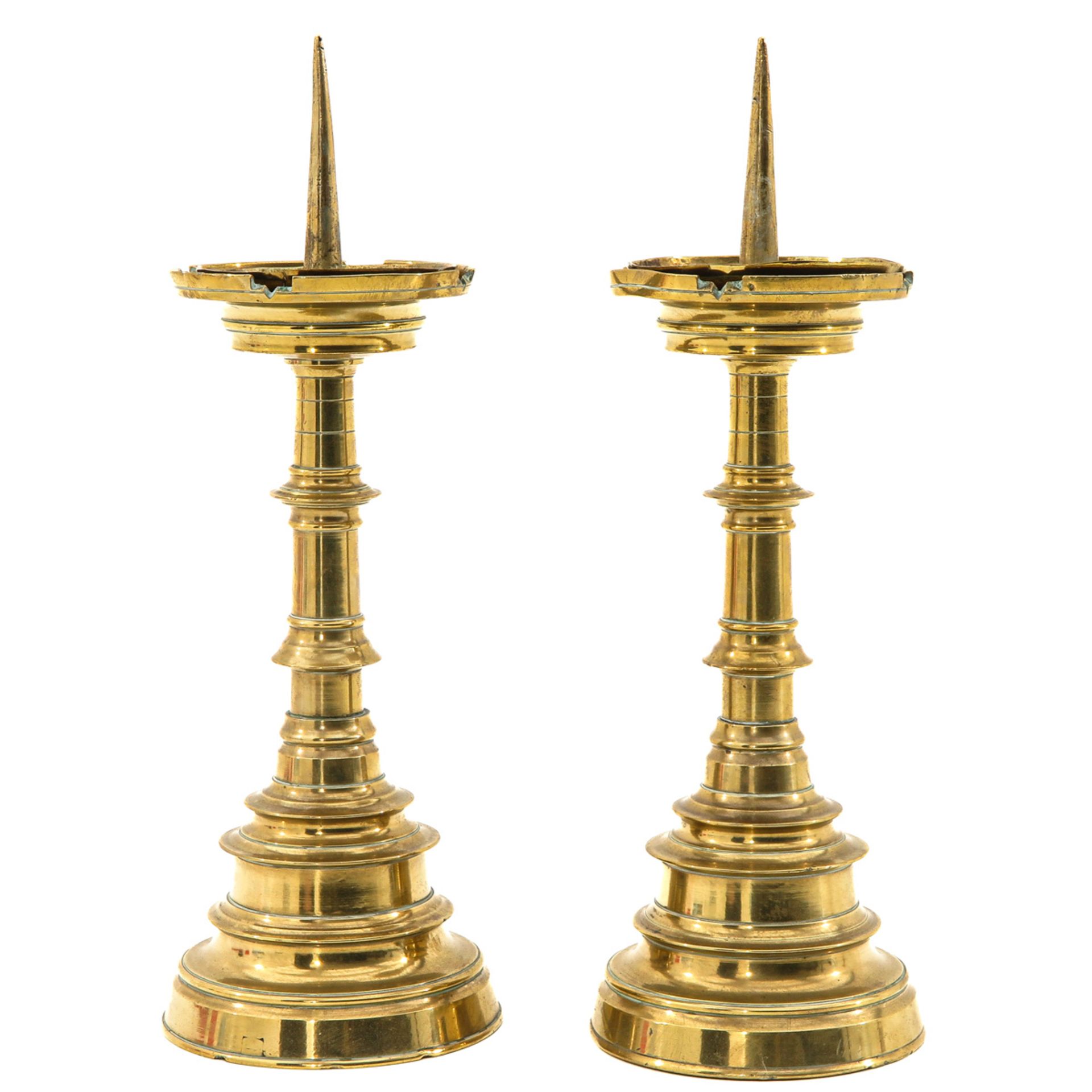 A Pair of Copper Candlesticks - Image 3 of 10