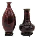 A Lot of 2 Jun Ware Vases