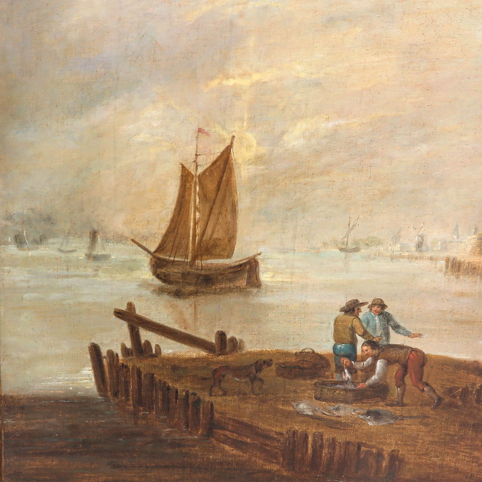 An 18th Century Oil on Canvas - Image 8 of 8