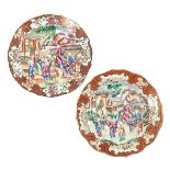 A Pair of Mandarin Decor Plates