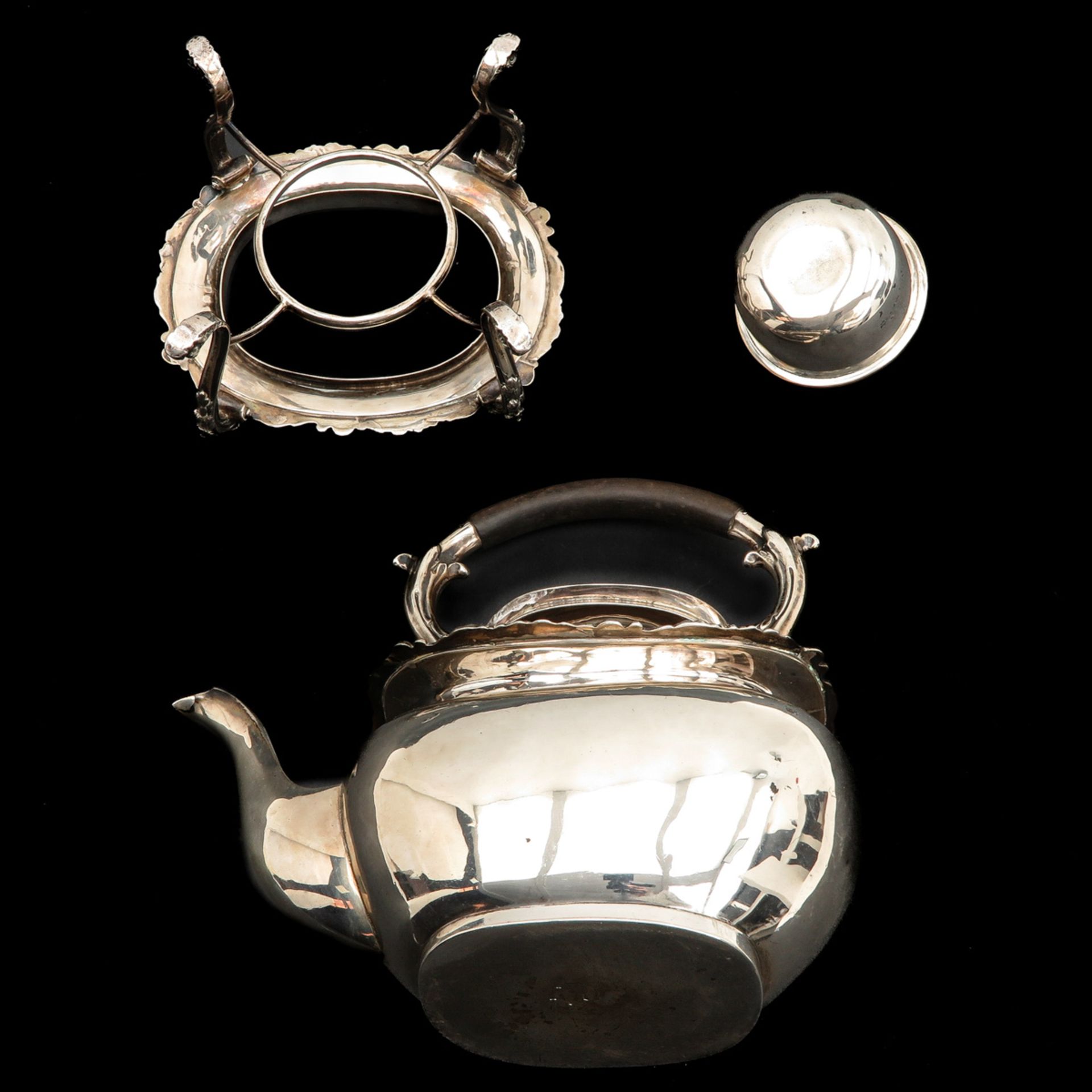 A English Silver Teapot - Bild 6 aus 10