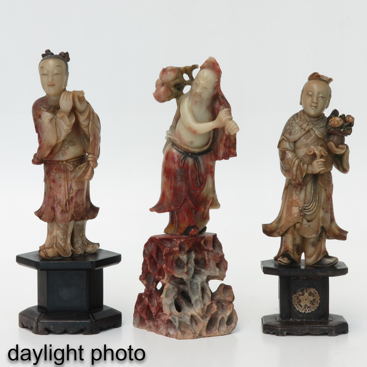 A Collection of 3 Soapstone Sculptures - Image 7 of 10