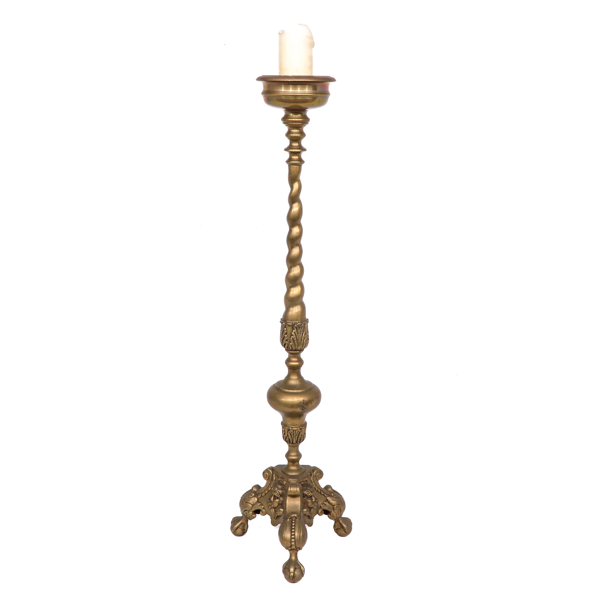 A Bronze Altar Candlestick