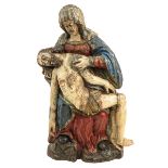 A 17th Century Carved Wood Pieta