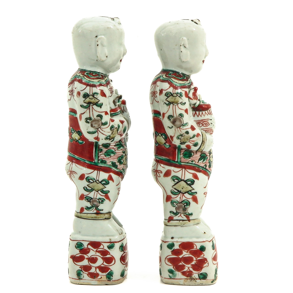 A Pair of Chinese Boy Sculptures - Image 4 of 9