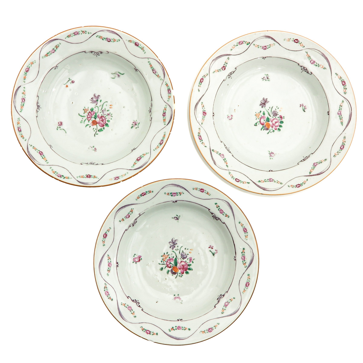 A Series of 10 Famille Rose Plates - Image 5 of 10