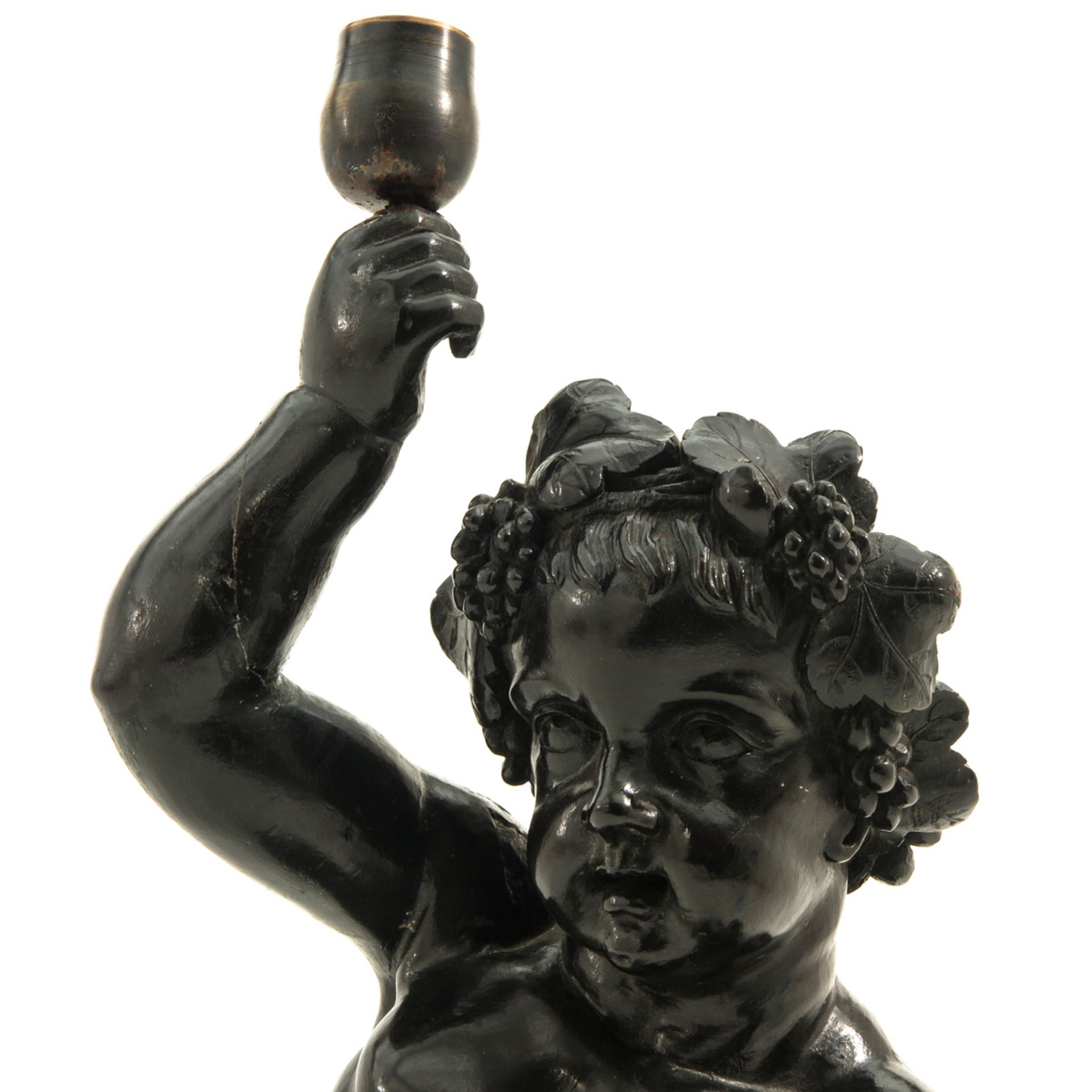 A Carved Wood Bacchus Sculpture - Image 7 of 8