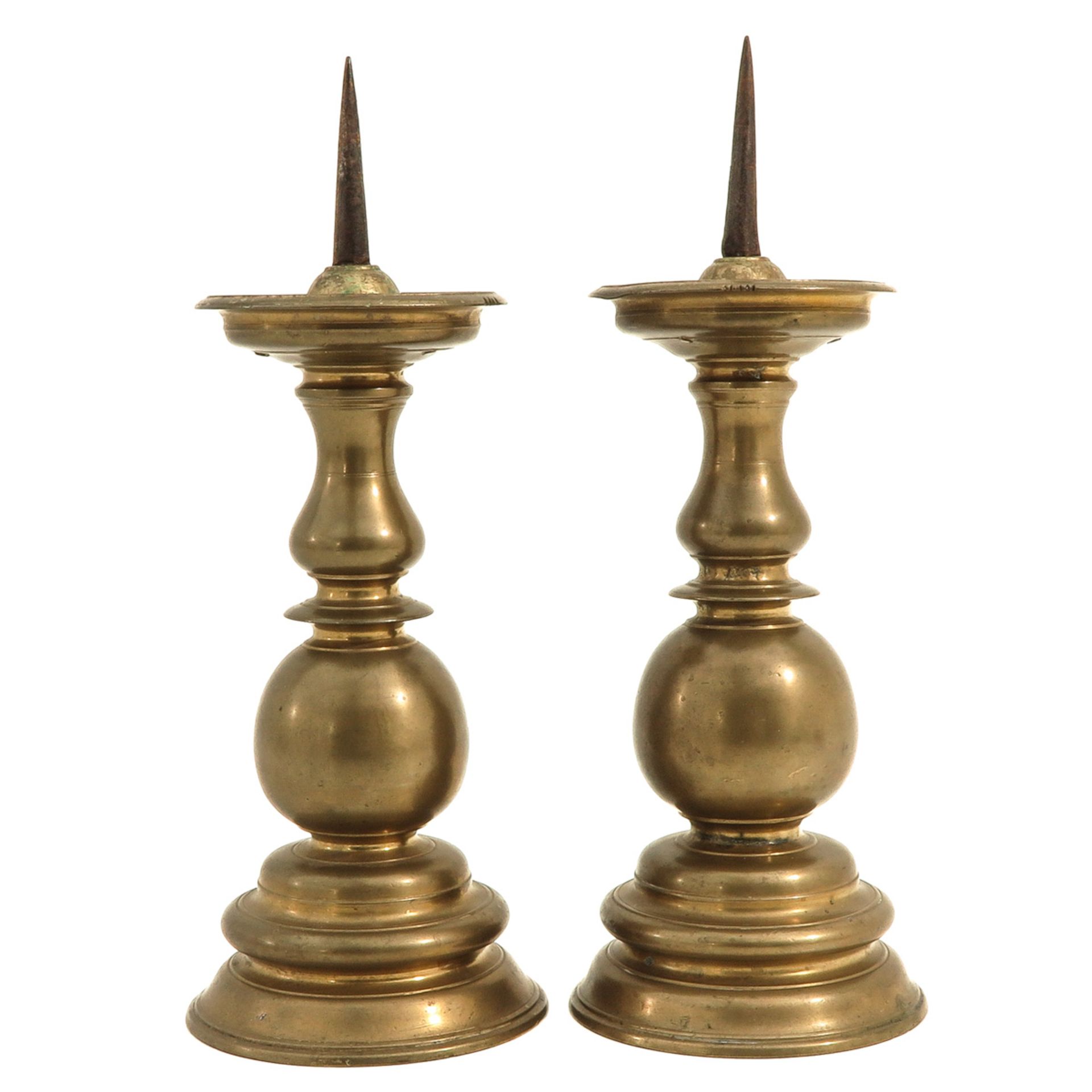 A Pair of 16th Century Candlesticks - Image 3 of 8