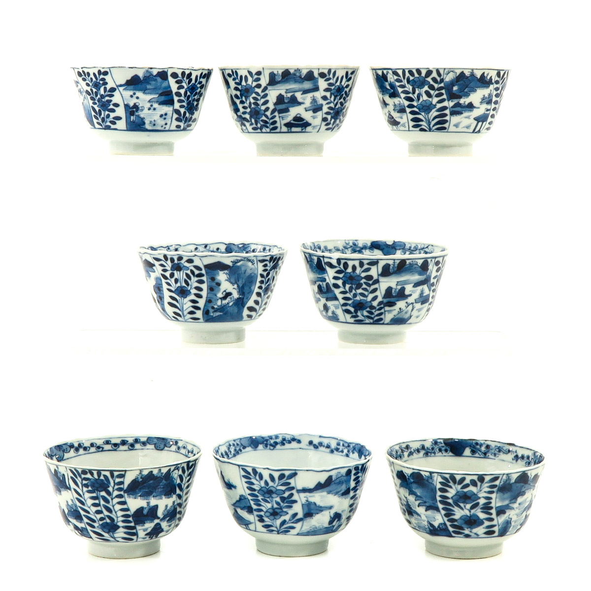 A Series of 8 Cups and Saucers - Image 2 of 10