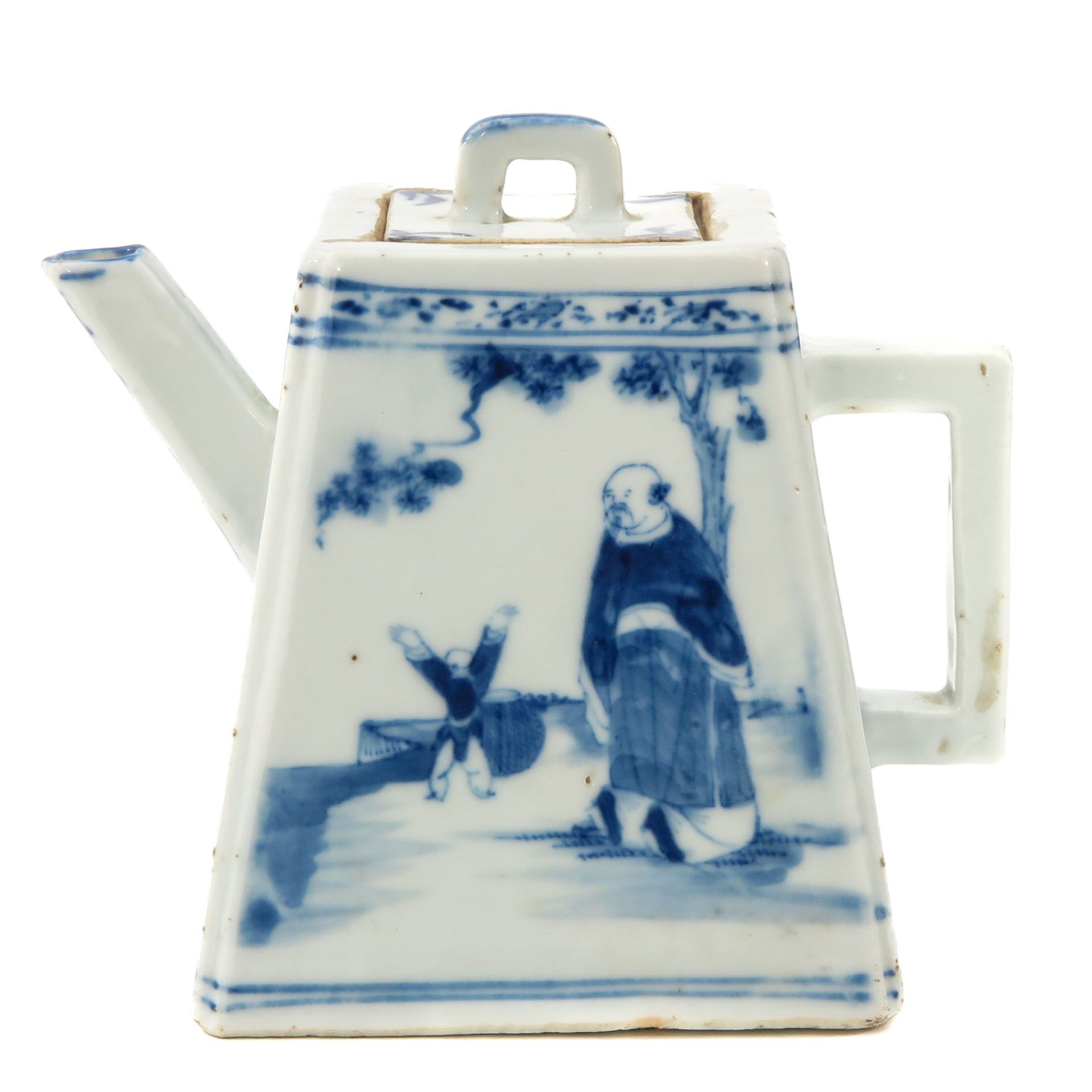 A Blue and White Teapot