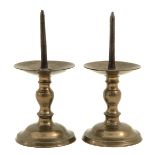 A Pair of 16th Century Candlesticks