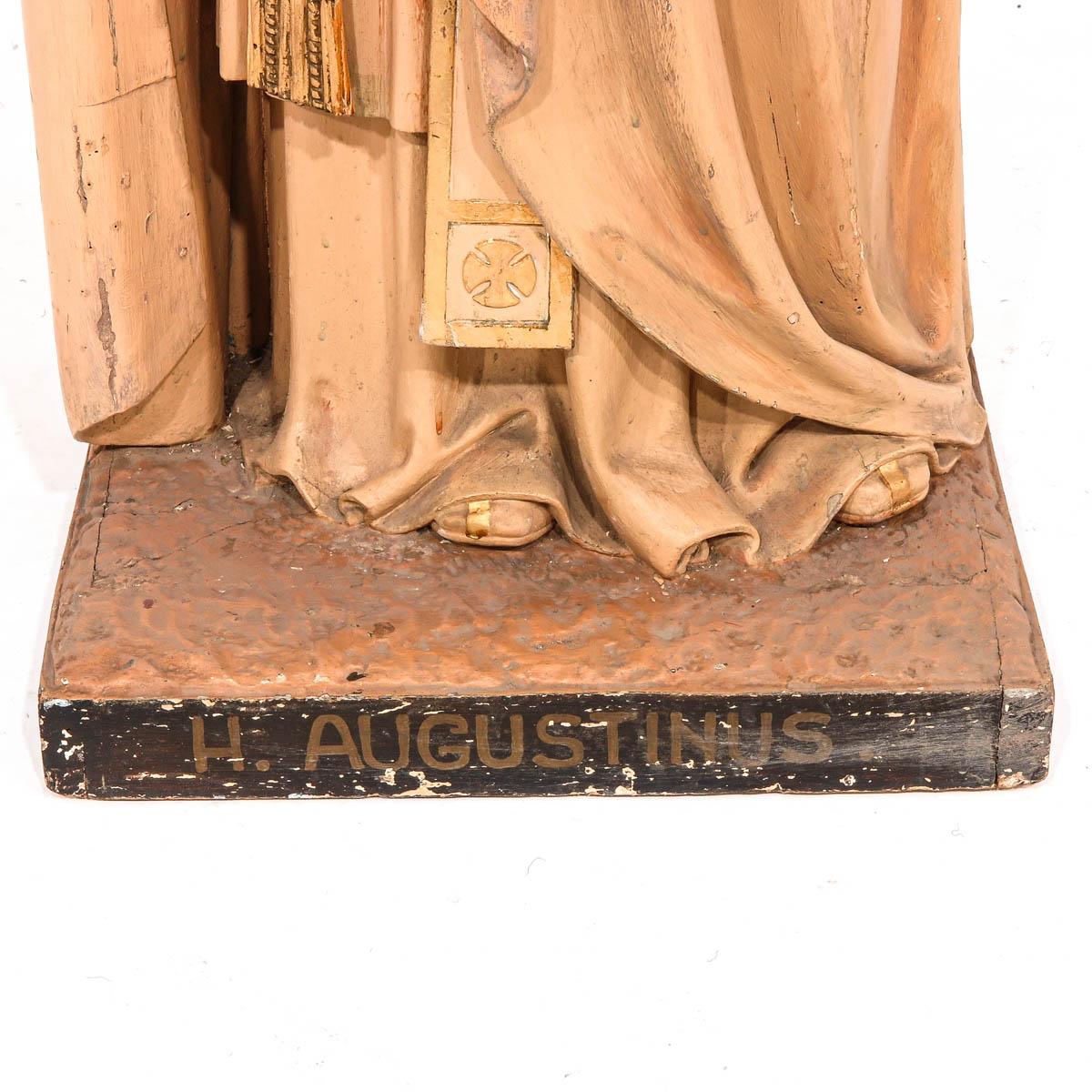 A 19th Century Sculpture of Saint Augustine - Image 6 of 10