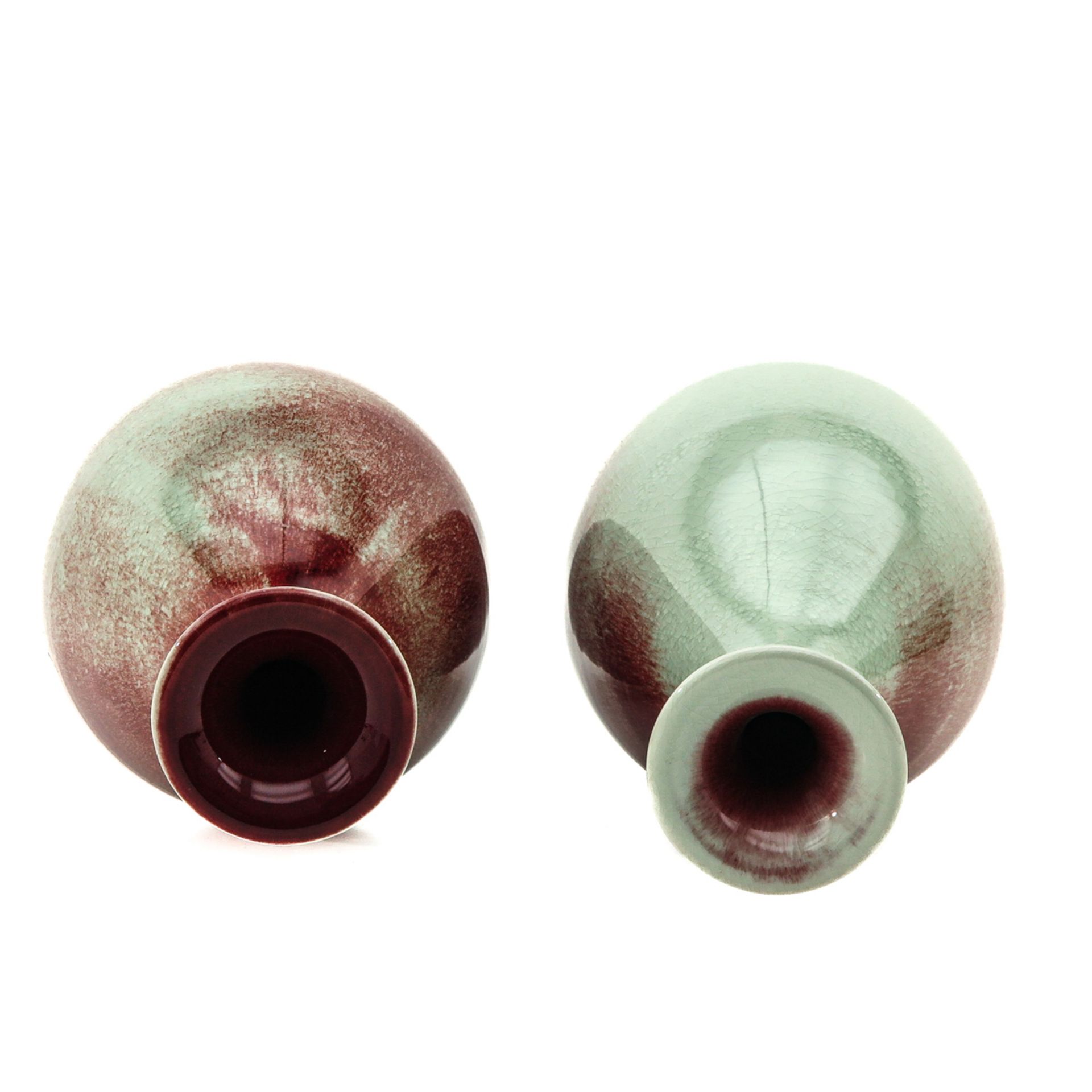 A Pair of Jun Ware Vases - Bild 5 aus 6