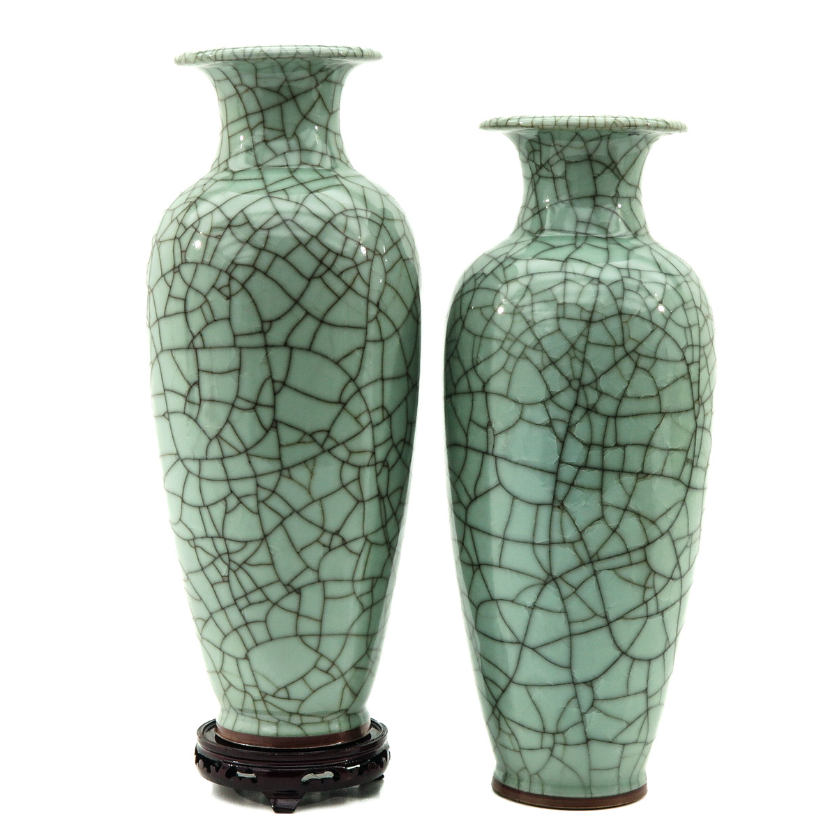 A Pair of Jun Ware Vases - Image 2 of 6