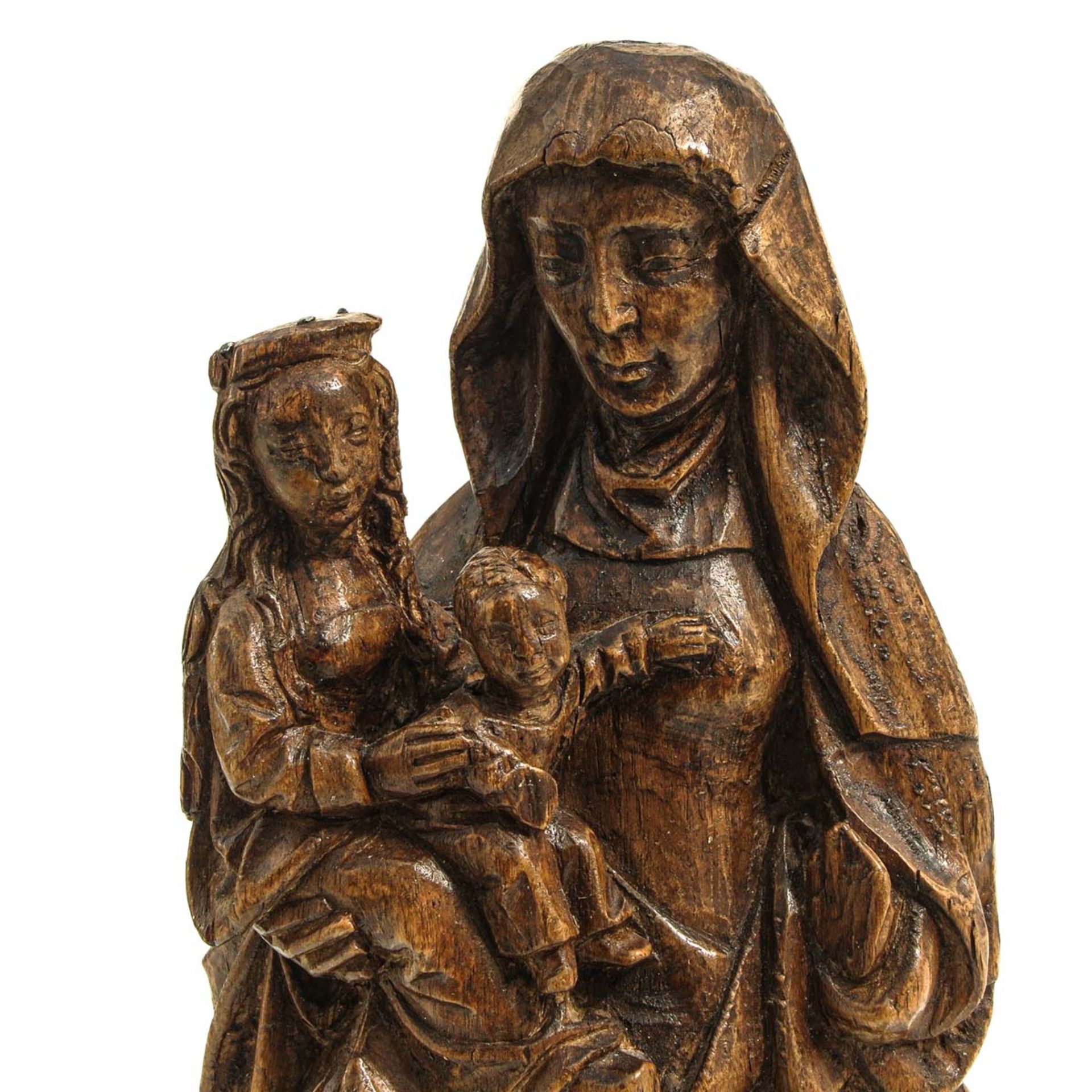 A 16th Century Sculpture of Saint Anna de Drieen - Bild 6 aus 8