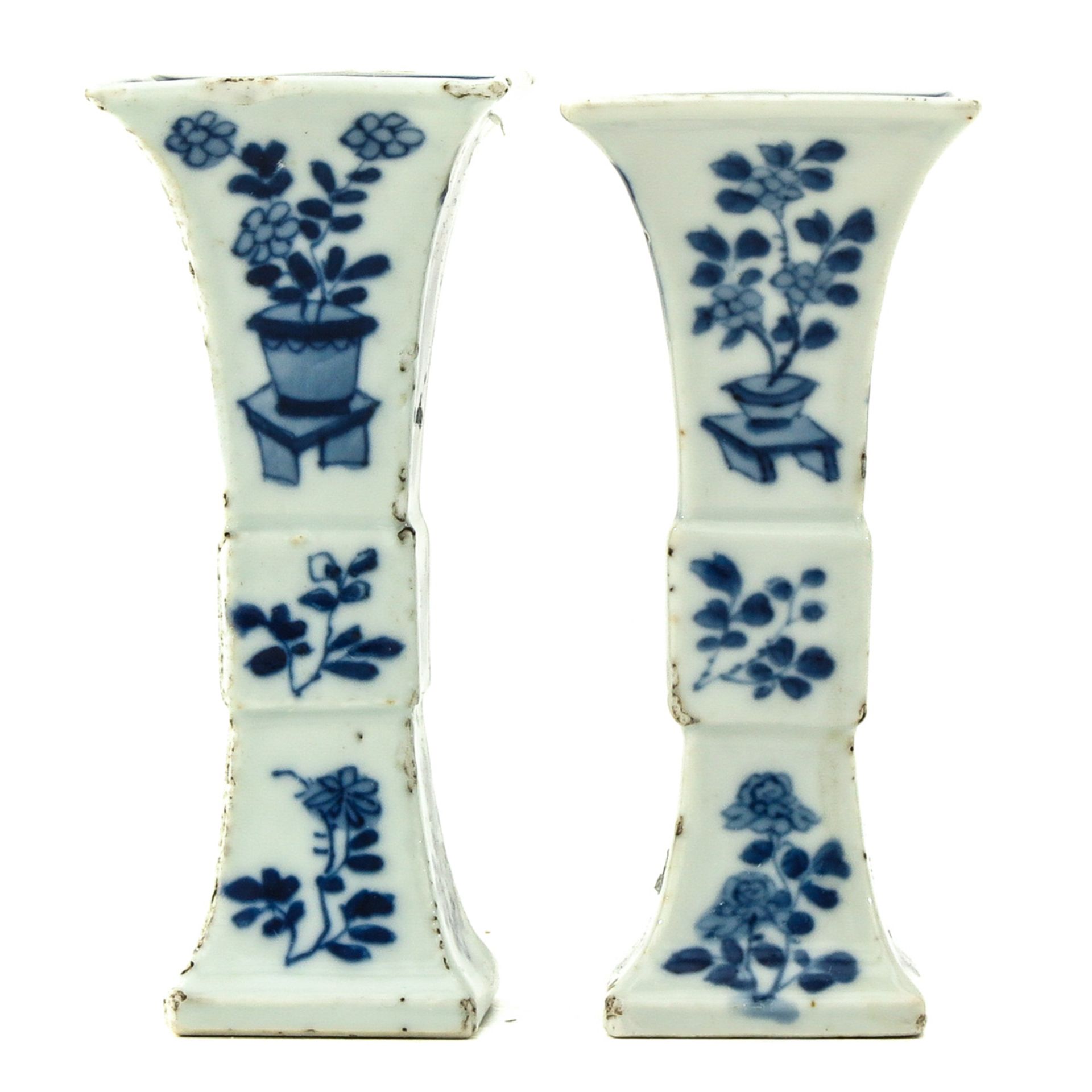 A Pair of Miniature Garniture Vases - Image 4 of 9