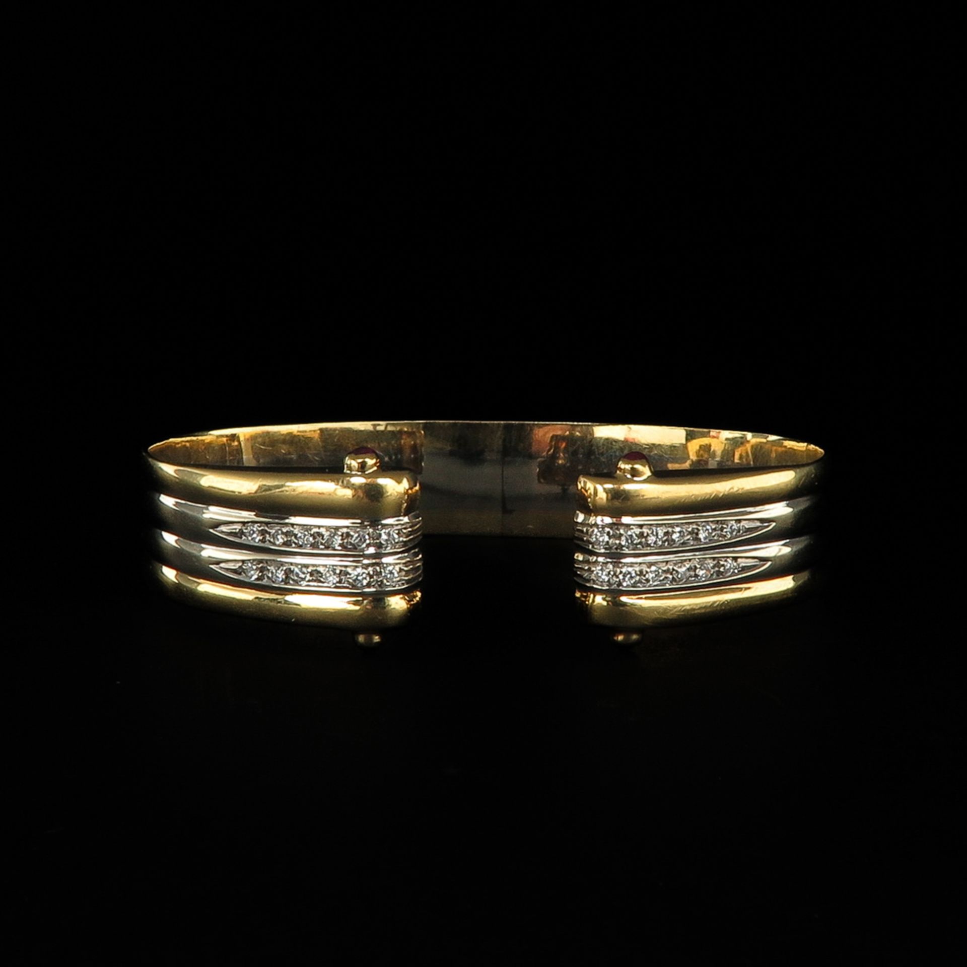 A Diamond Bracelet and Earrings - Bild 3 aus 6