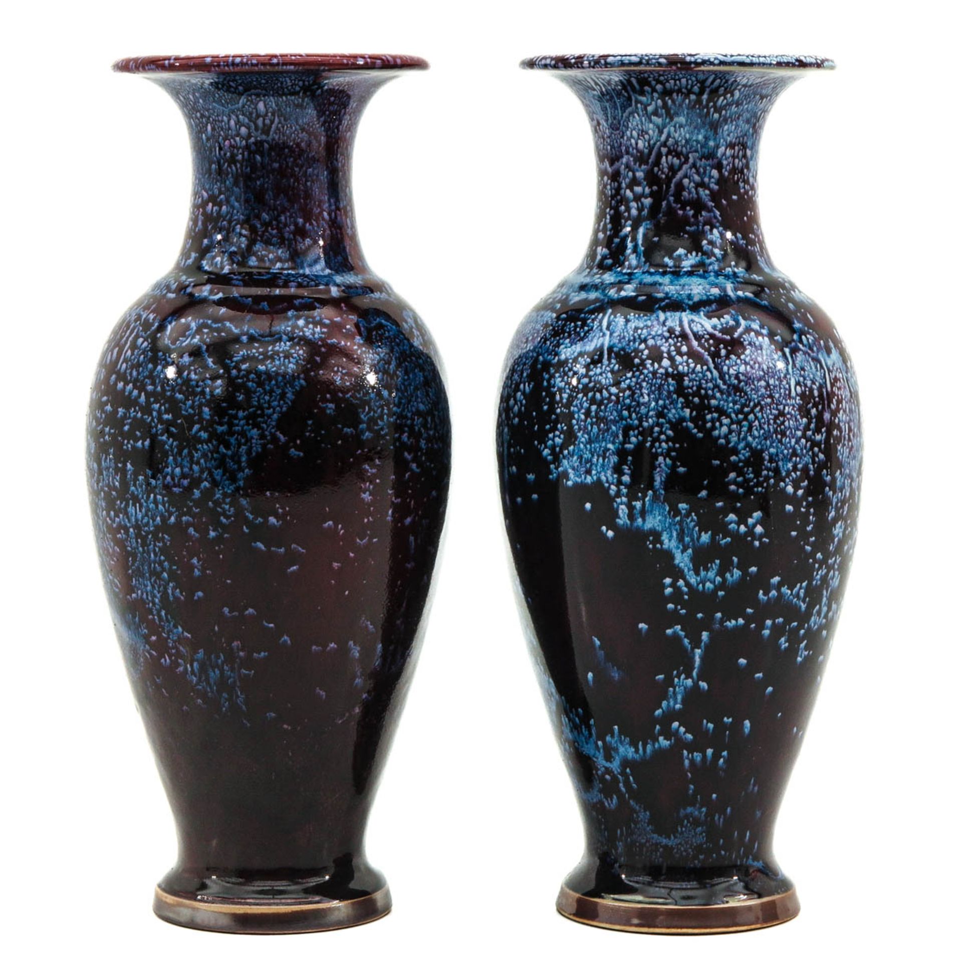 A Pair of Jun Ware Vases - Image 2 of 6