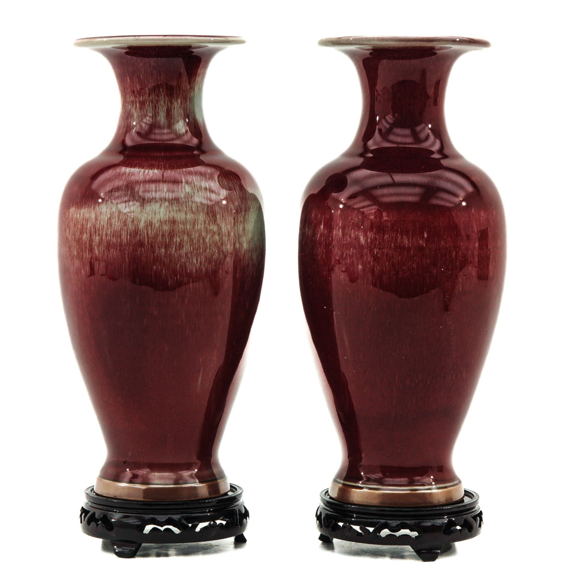 A Pair of Jun Ware Vases - Bild 3 aus 6