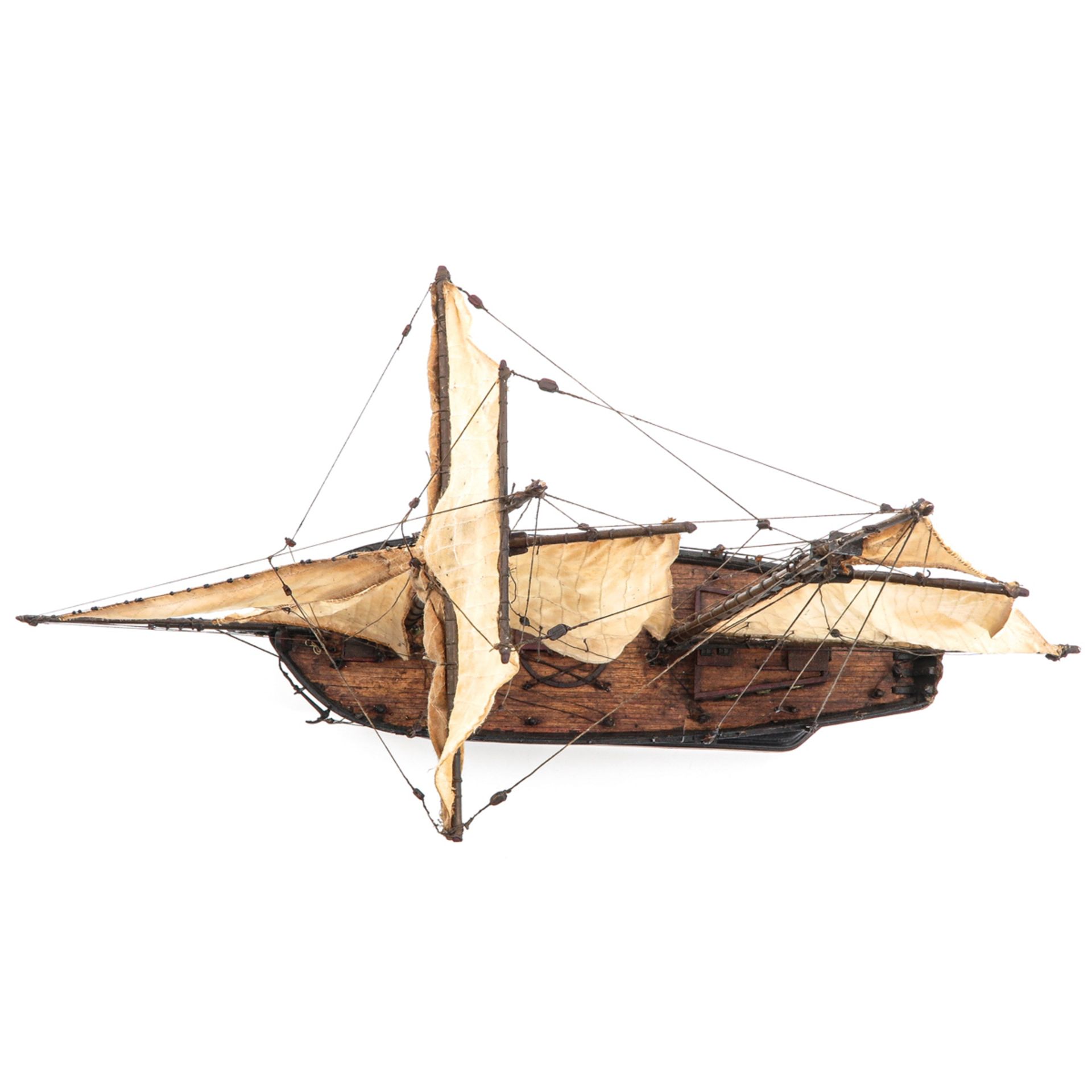 A 19th Century Model Ship - Image 5 of 10