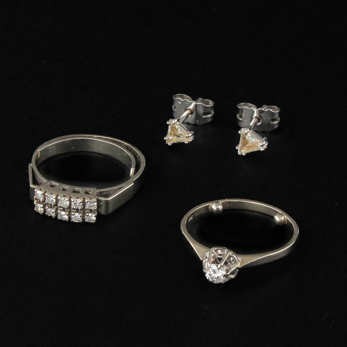 A Collection of Diamond Jewelry