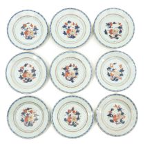 A Series of 9 Imari Plates