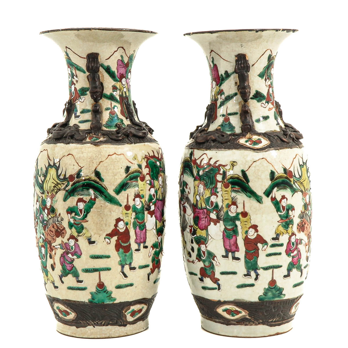 A Pair of Nanking Vases - Image 2 of 10