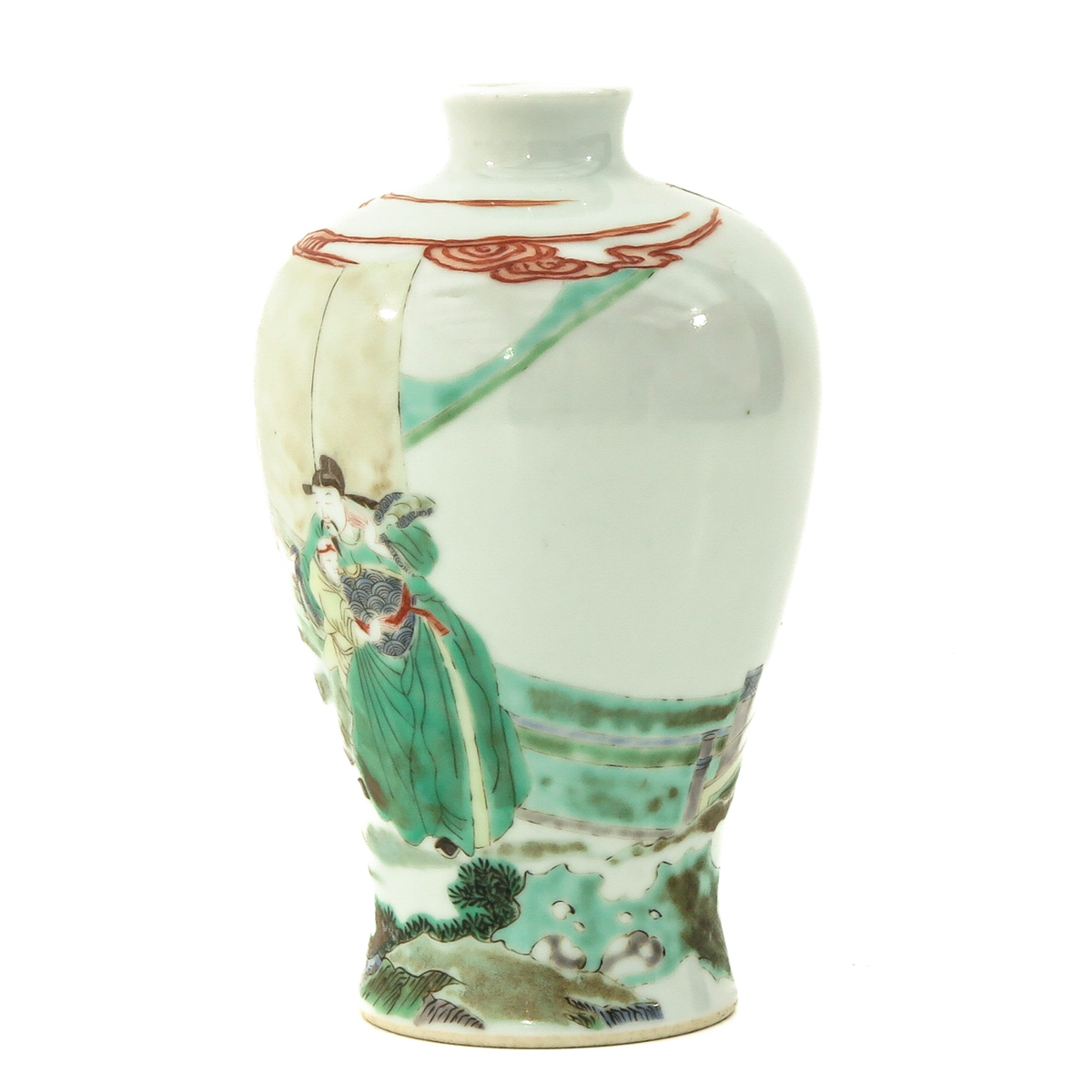 A Famille Verte Meiping Vase - Image 3 of 10