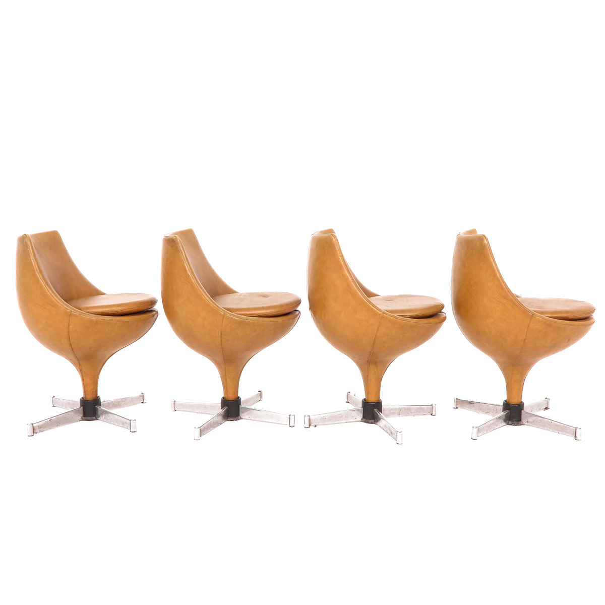 A Set of 4 Pierre Guariche Designer Chairs - Image 4 of 10
