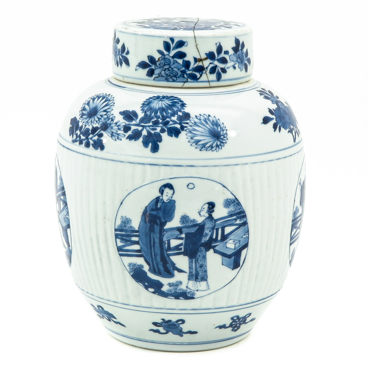 A Blue and White Ginger Jar