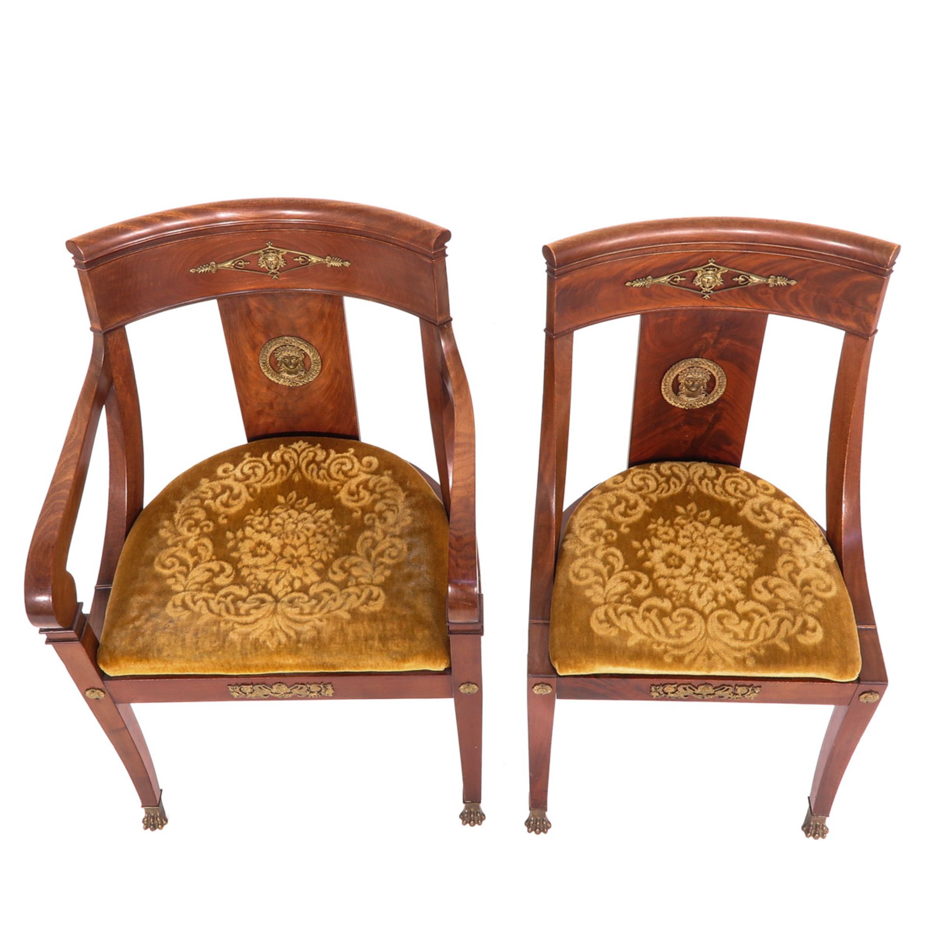 A Pair of Empire Period Chairs - Image 5 of 10