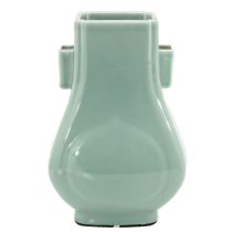 A Celadon Hu Vase