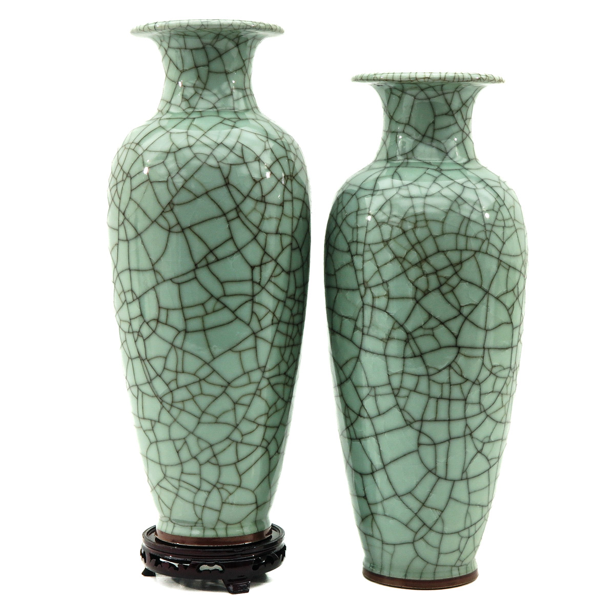 A Pair of Jun Ware Vases - Image 3 of 6