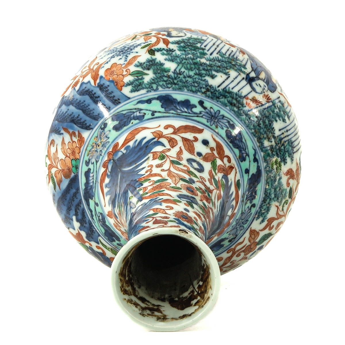 A Polychrome Decor Bottle Vase - Image 5 of 10