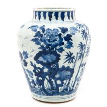 A Blue and White Jar