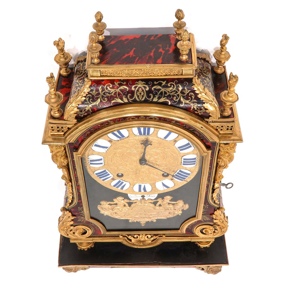 A French 17th Century Boulle clock - Image 4 of 10