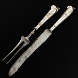 An 18th Century Silver Carving Set