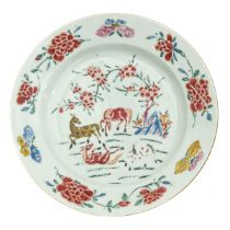 A Famille Rose Plate