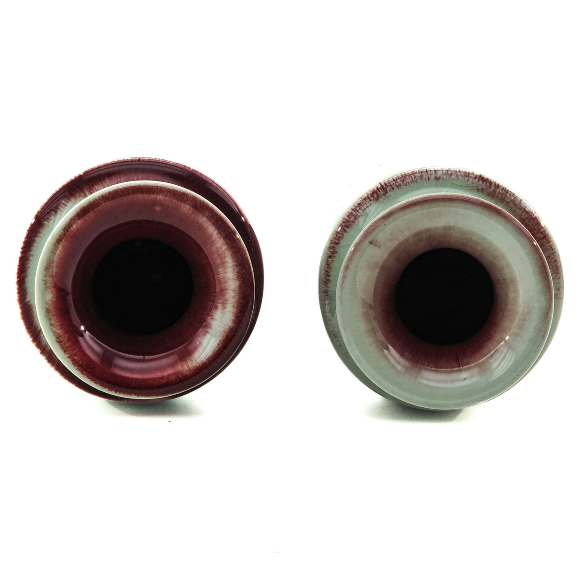 A Pair of Jun Ware Vases - Bild 5 aus 6