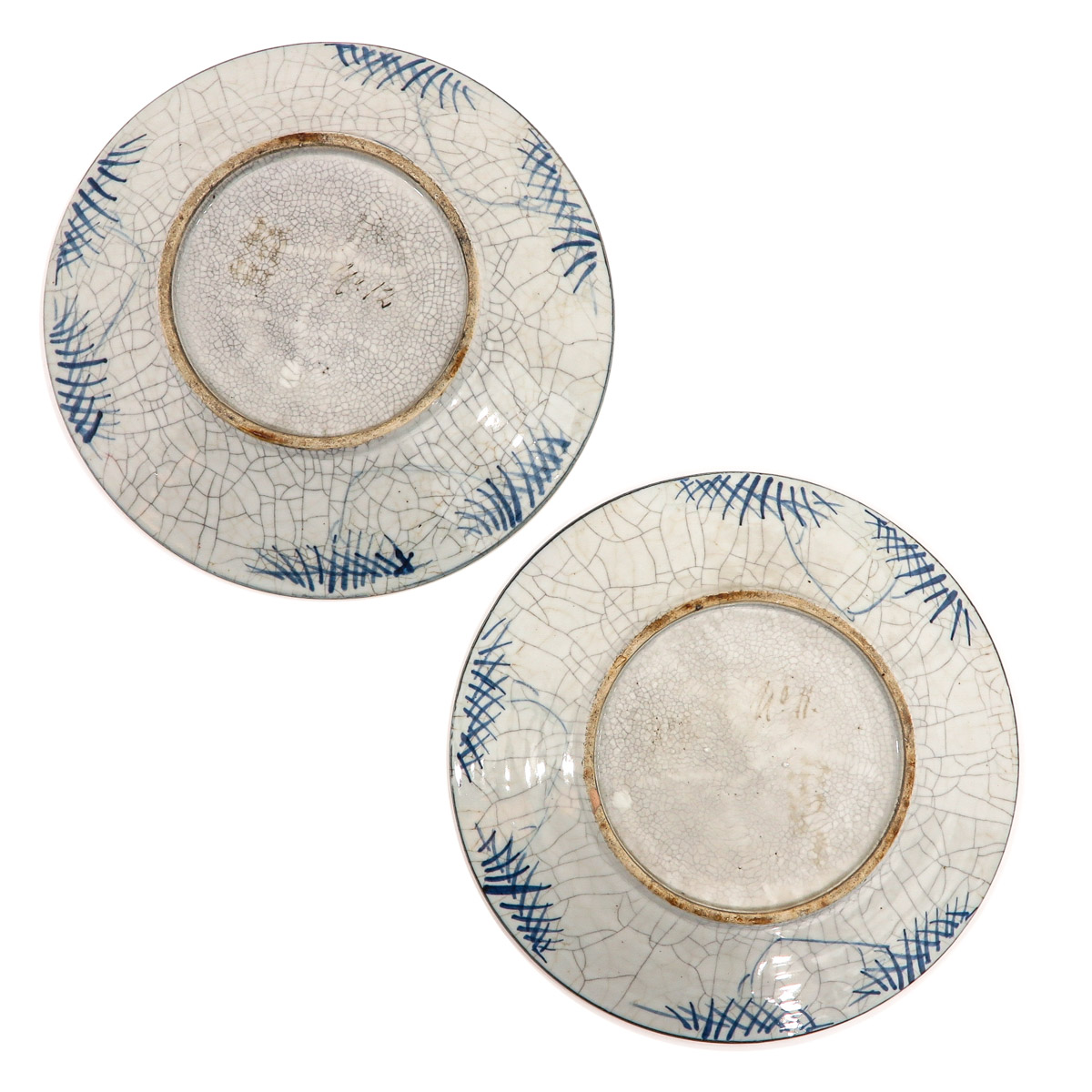 A Pair of Blue and White Chargers - Image 2 of 10