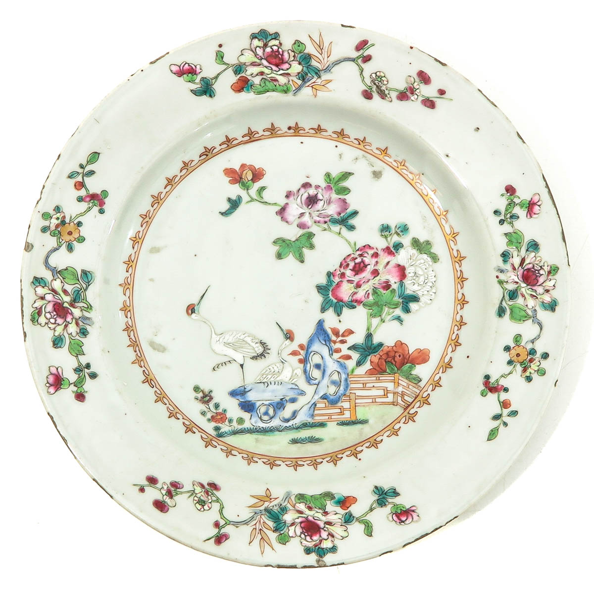 A Pair of Famille Rose Plates - Image 3 of 9