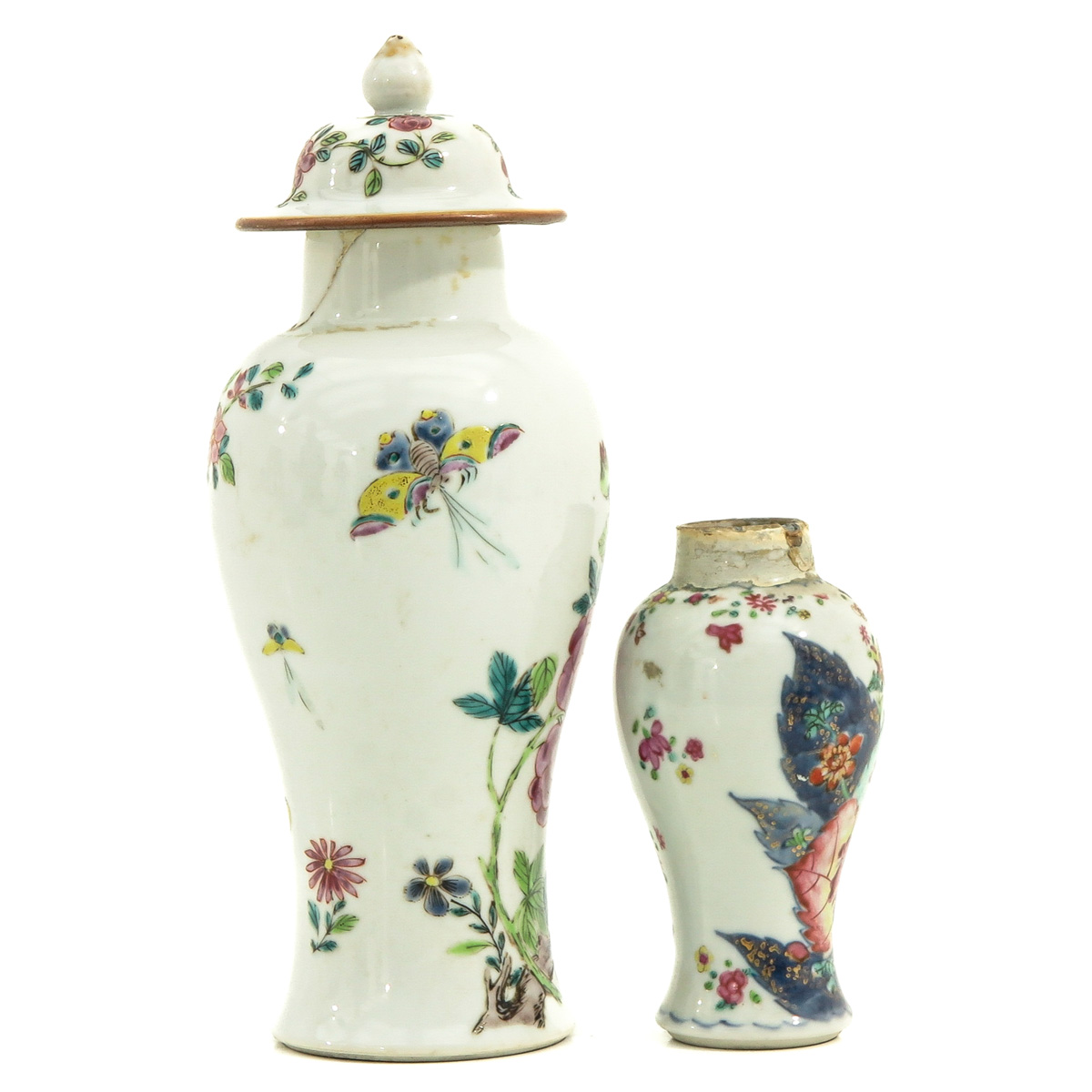 A Lot of 2 Garniture Vases - Image 4 of 10