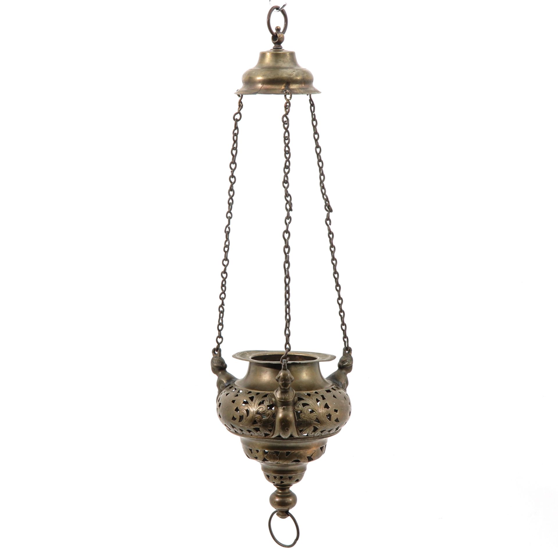 A 17th Century Bronze Altar Lamp