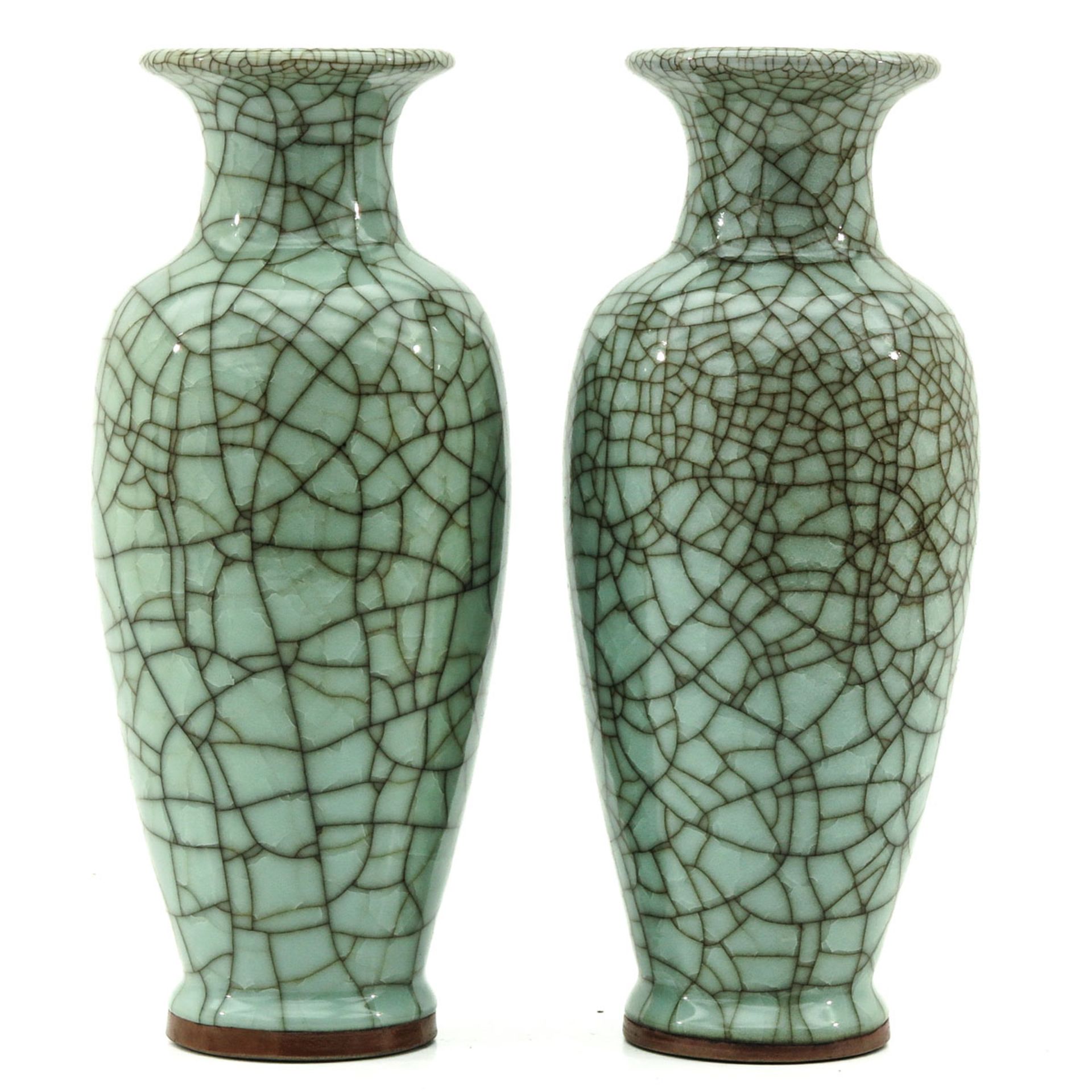 A Pair of Jun Ware Vases - Image 4 of 6